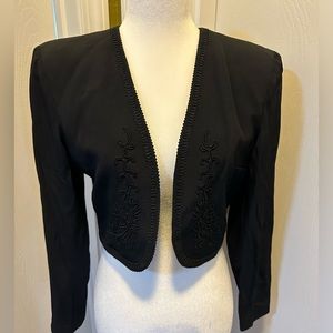 Bolero Black Jacket Size 4 - Laundry by Shelli Segal
